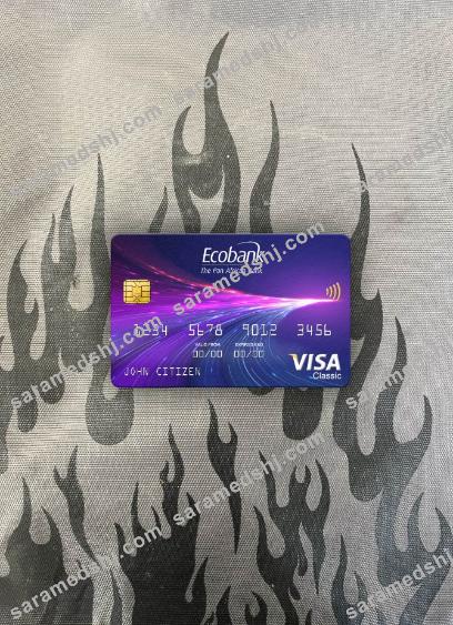 South Sudan Ecobank visa classic card photolook front